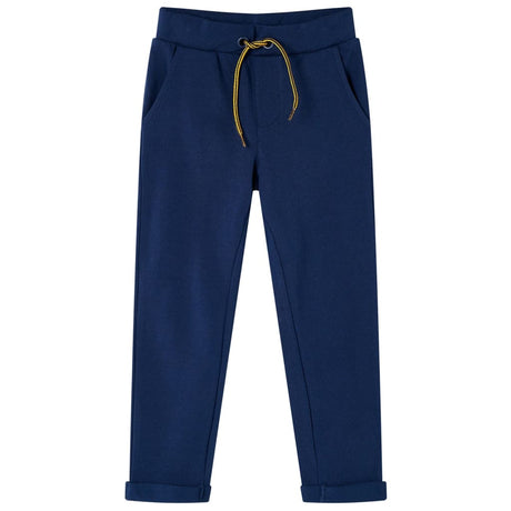 VidaXL Pantalon enfant avec cordon de serrage 92 bleu marine