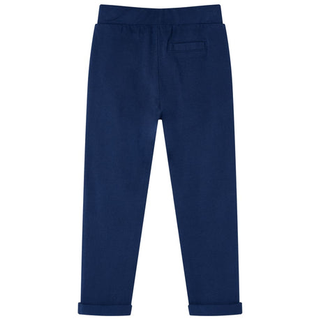 VidaXL Pantalon enfant avec cordon de serrage 92 bleu marine