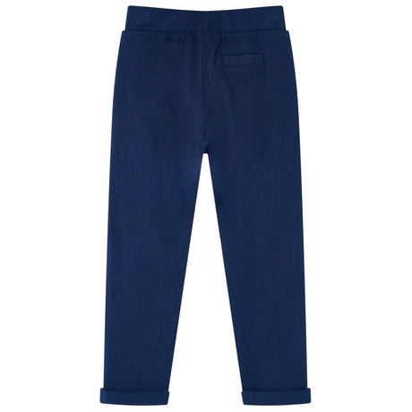VidaXL Pantalon enfant avec cordon de serrage 104 bleu marine