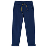 VidaXL Pantalon enfant avec cordon de serrage 116 bleu marine