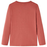 VidaXL Chemise enfant à manches longues 104 couleur henné