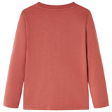 VidaXL Chemise enfant à manches longues 128 couleur henné