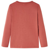 VidaXL Chemise enfant à manches longues 140 couleur henné