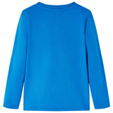 VidaXL Chemise enfant à manches longues 92 bleu cobalt