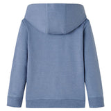 VidaXL Pull enfant à capuche 104 bleu mélangé