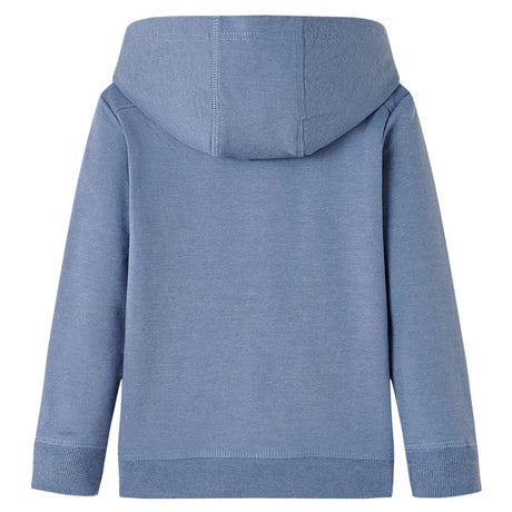 VidaXL Pull enfant à capuche 116 bleu mélangé