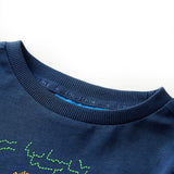 VidaXL Chemise enfant à manches longues 116 bleu marine