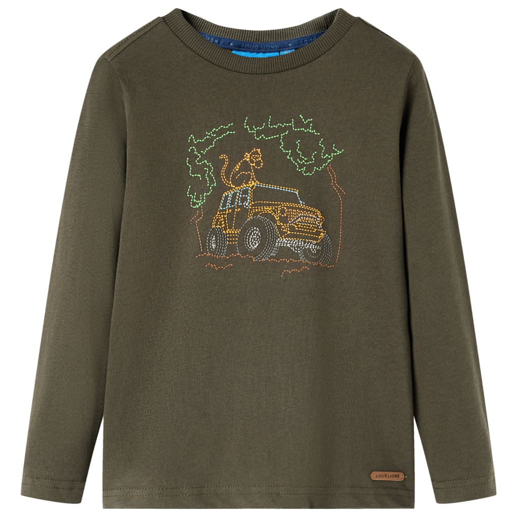 VidaXL Chemise enfant à manches longues 104 kaki