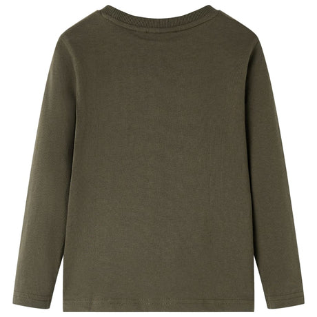 VidaXL Chemise enfant à manches longues 104 kaki