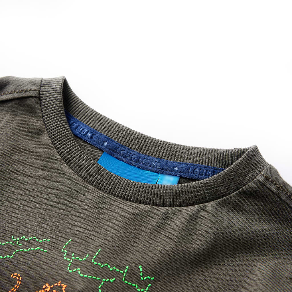 VidaXL Chemise enfant à manches longues 116 kaki