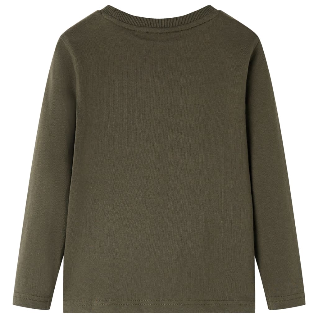 VidaXL Chemise enfant à manches longues 128 kaki