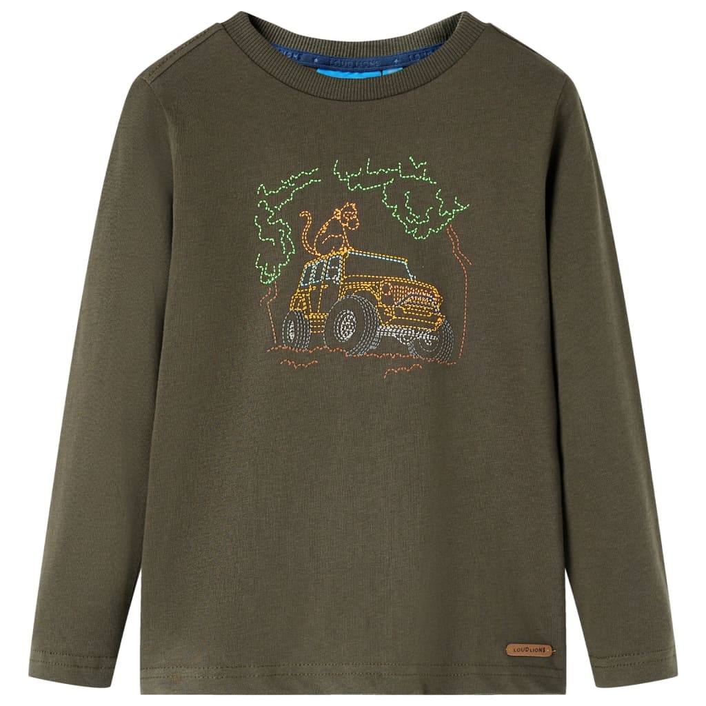VidaXL Chemise enfant à manches longues 140 kaki