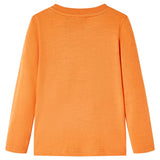VidaXL Chemise enfant à manches longues 92 orange foncé