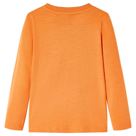 VidaXL Chemise enfant à manches longues 92 orange foncé
