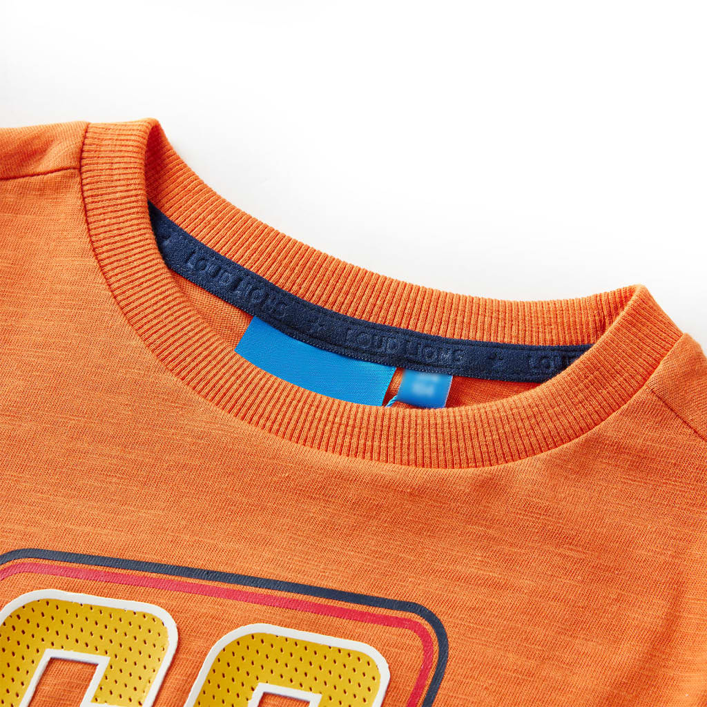 VidaXL Chemise enfant à manches longues 92 orange foncé