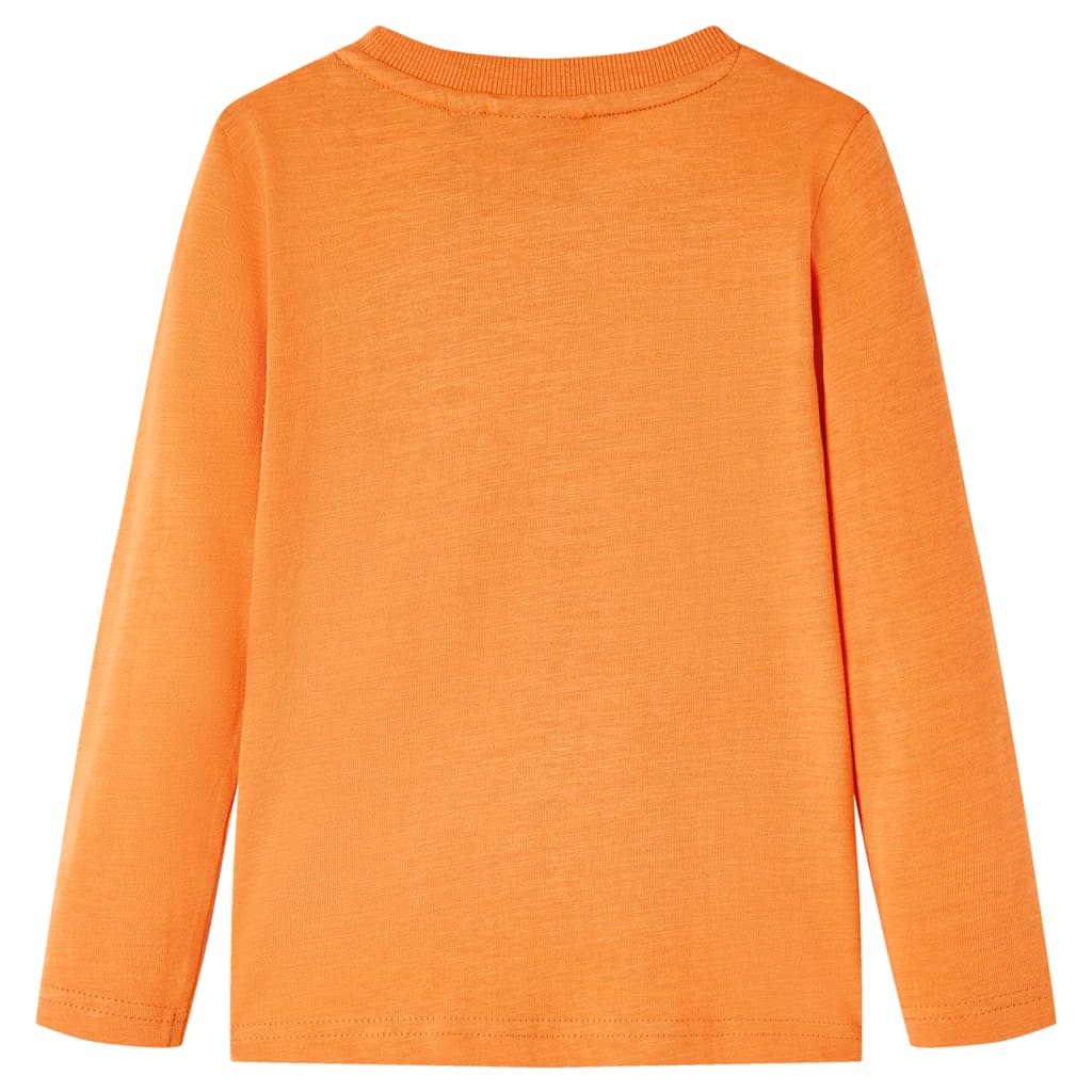 VidaXL Chemise enfant à manches longues 104 orange foncé