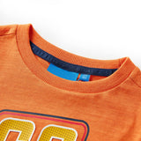 VidaXL Chemise enfant à manches longues 140 orange foncé