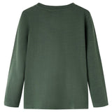 VidaXL Chemise enfant à manches longues 92 vert foncé