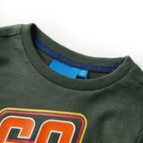 VidaXL Chemise enfant à manches longues 116 vert foncé