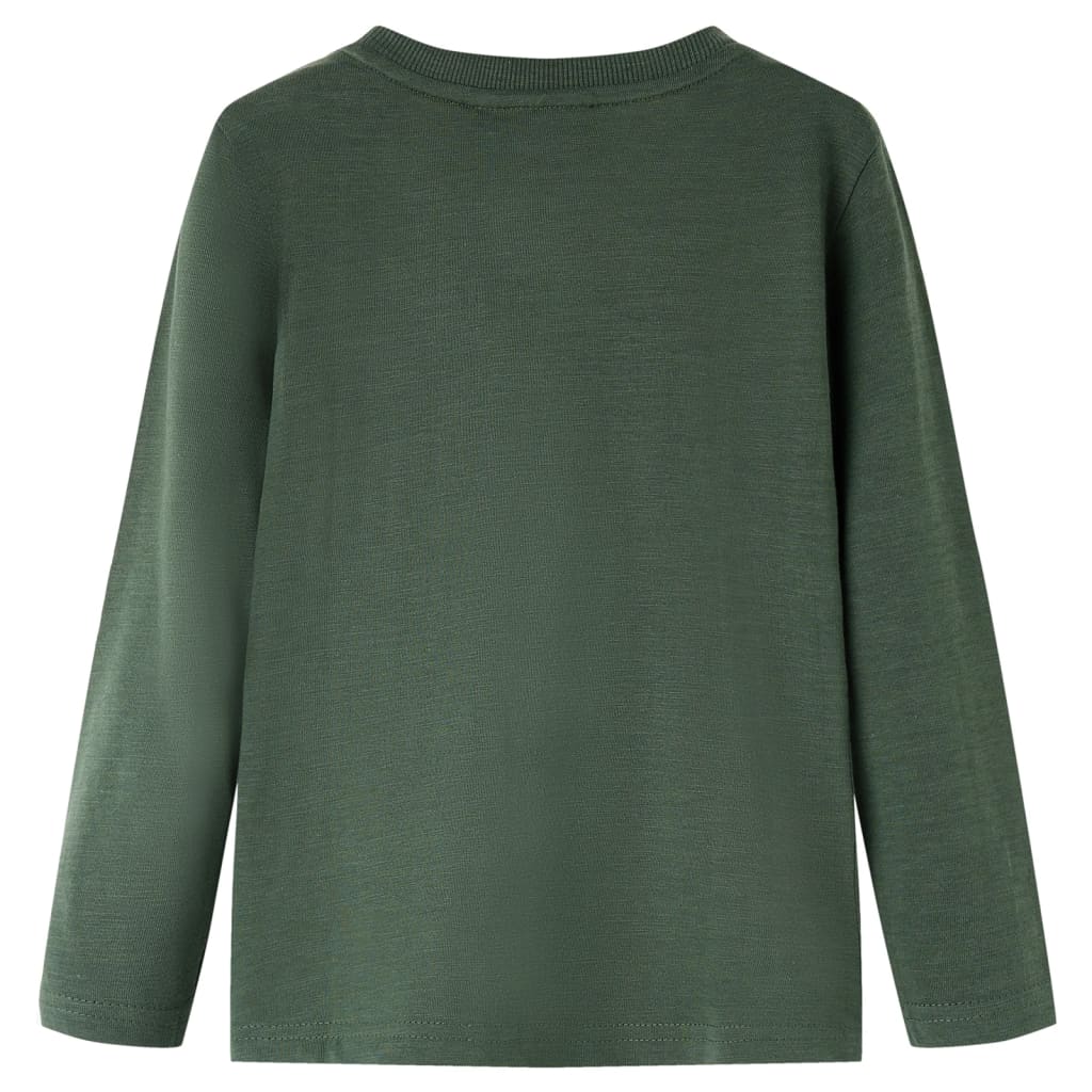 VidaXL Chemise enfant à manches longues 140 vert foncé