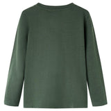 VidaXL Chemise enfant à manches longues 140 vert foncé