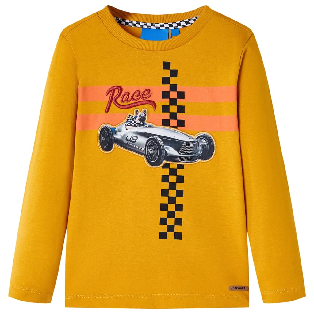 VidaXL Chemise enfant à manches longues 92 ocre