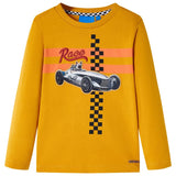 VidaXL Chemise enfant à manches longues 116 ocre
