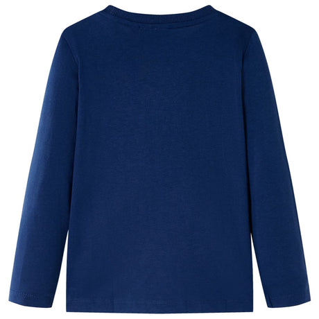 VidaXL Chemise enfant à manches longues 104 bleu marine