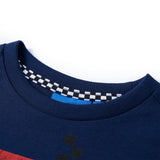 VidaXL Chemise enfant à manches longues 128 bleu marine