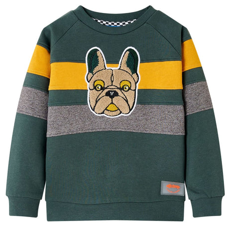 VidaXL Pull enfant 104 vert foncé