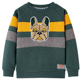 VidaXL Pull enfant 116 vert foncé