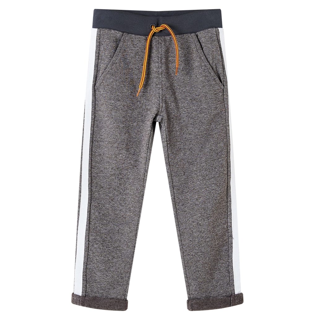 VidaXL Pantalon de jogging pour enfants 116 gris foncé mélangé