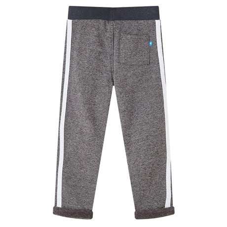 VidaXL Pantalon de jogging pour enfants 128 gris foncé mélangé