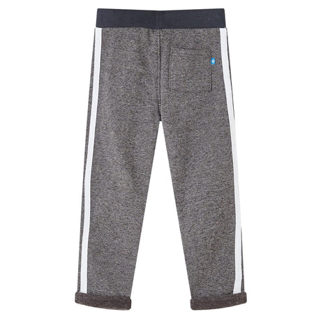 VidaXL Pantalon de jogging pour enfants 140 gris foncé mélangé