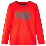 VidaXL Chemise d'enfant avec long mouwen 92 rouge