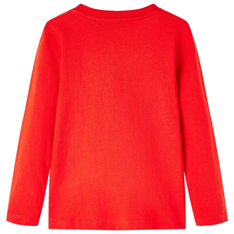 VidaXL Chemise d'enfant avec long mouwen 104 rouge