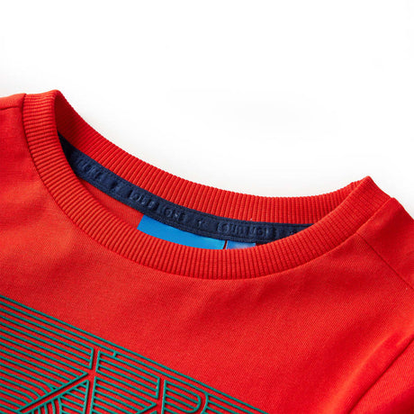 VidaXL Chemise d'enfant avec long mouwen 104 rouge