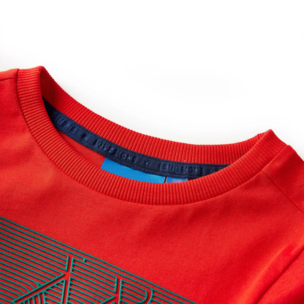 VidaXL Chemise d'enfant avec long mouwen 116 rouge
