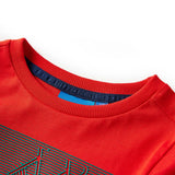 VidaXL Chemise d'enfant avec long mouwen 116 rouge