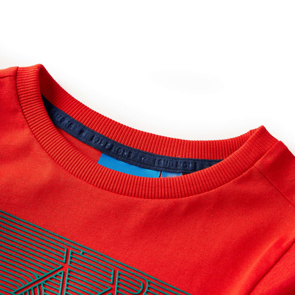 VidaXL Chemise enfant à manches longues 140 rouge
