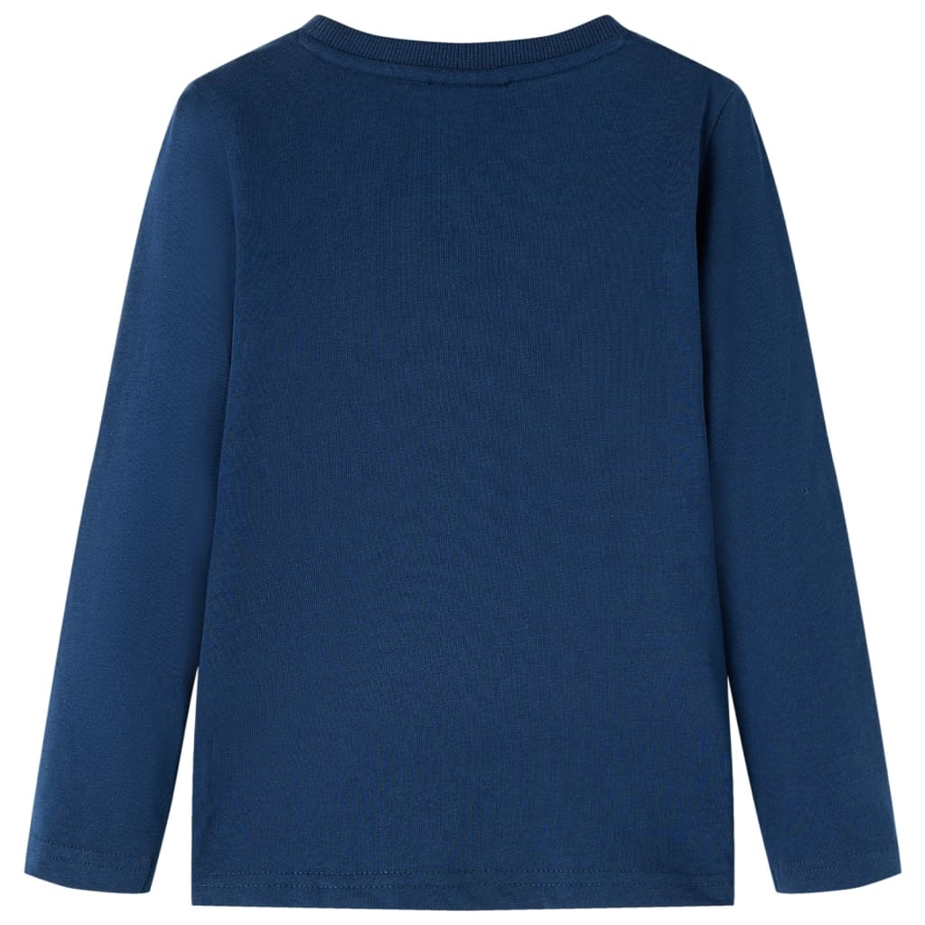 VidaXL Chemise enfant à manches longues 92 bleu marine