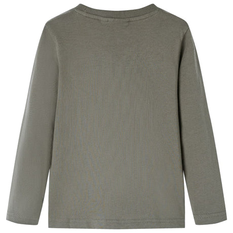 VidaXL Chemise enfant à manches longues 92 kaki