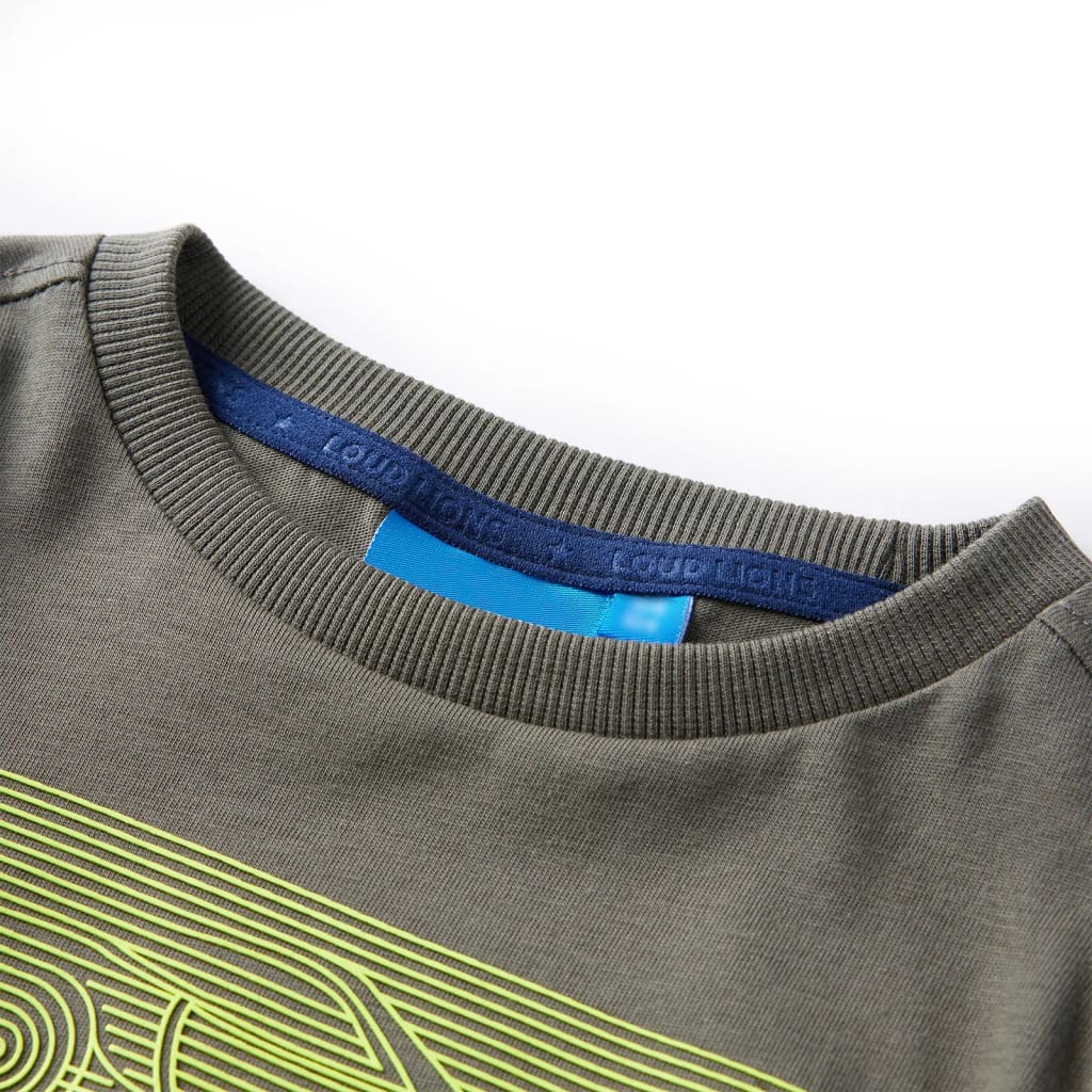 VidaXL Chemise enfant à manches longues 116 kaki