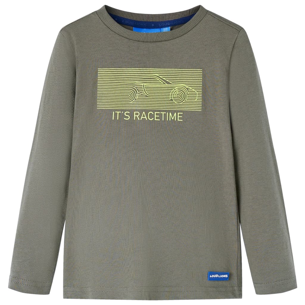 VidaXL Chemise enfant à manches longues 128 kaki