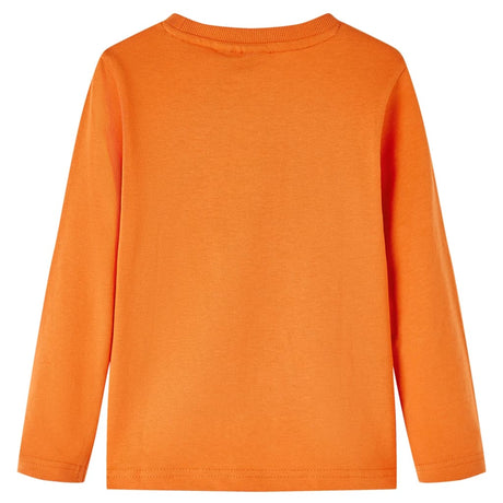 VidaXL Chemise enfant à manches longues 92 orange foncé
