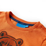 VidaXL Chemise enfant à manches longues 104 orange foncé