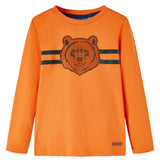 VidaXL Chemise enfant à manches longues 128 orange foncé
