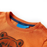 VidaXL Chemise enfant à manches longues 128 orange foncé