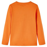 VidaXL Chemise enfant à manches longues 140 orange foncé