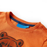 VidaXL Chemise enfant à manches longues 140 orange foncé